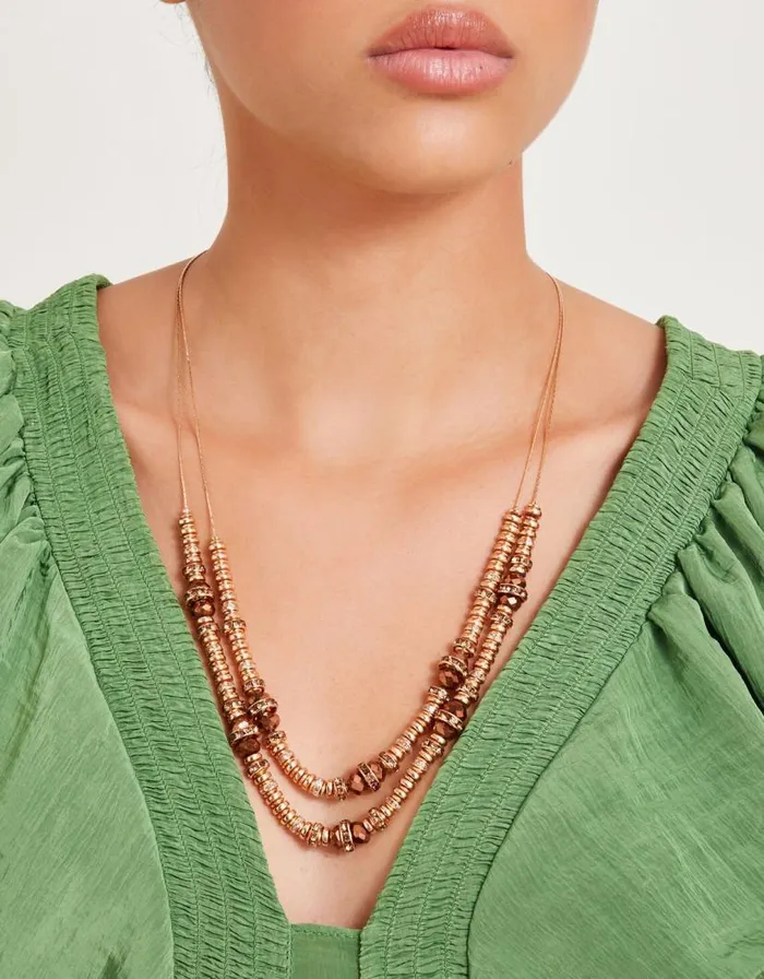 Monsoon Layered Beaded Necklace Women Jewellery and Hair