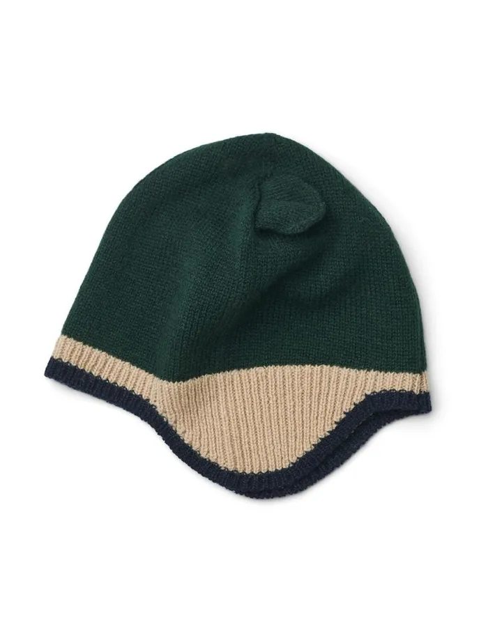 Monsoon Liewood Milan Beanie With Ears Green Children Hats and Sunglasses Monsoon Liewood Milan Beanie With Ears Green Children Hats and Sunglasses