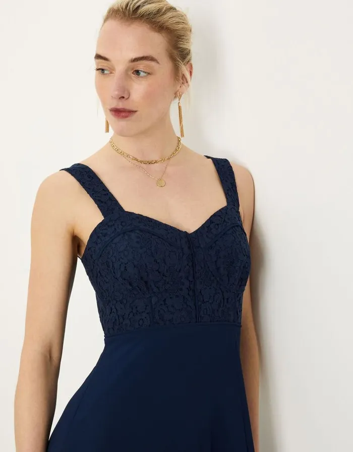 Monsoon Lori Lace Maxi Dress Blue Women Occasionwear Monsoon Lori Lace Maxi Dress Blue Women Occasionwear