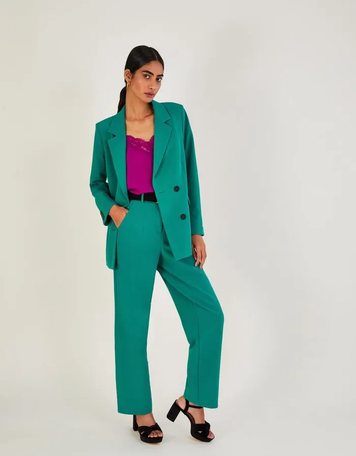 Monsoon Madelyn Double Breasted Jacket Green Women Jackets Monsoon Madelyn Double Breasted Jacket Green Women Jackets