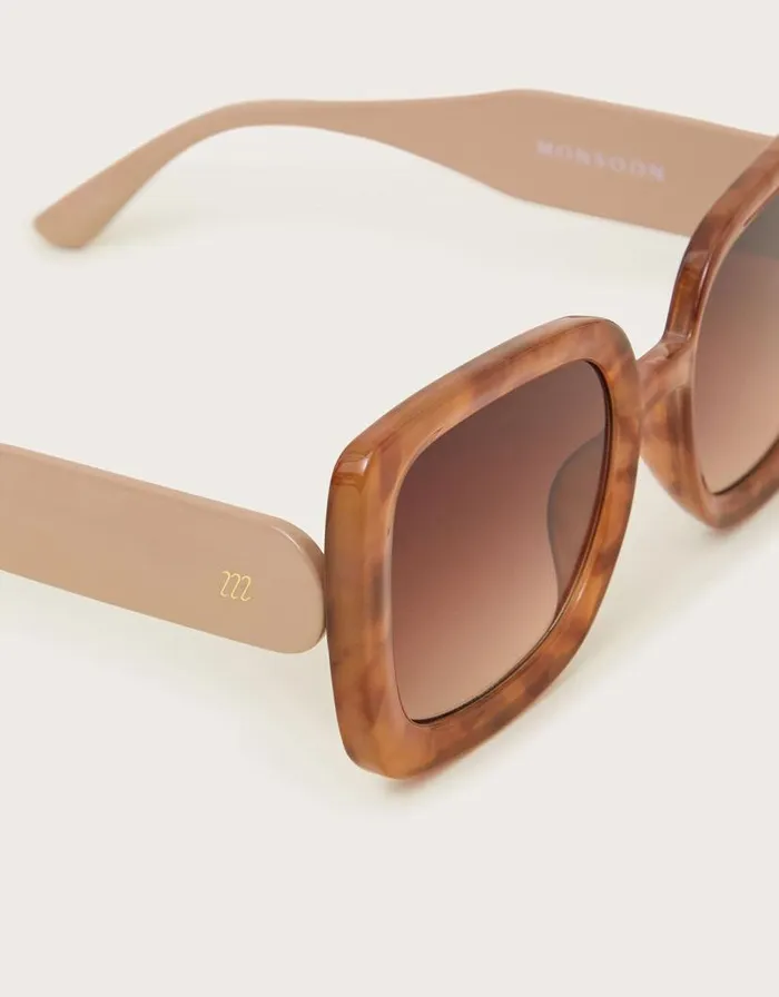 Monsoon Mottled Square Sunglasses Women Sunglasses Monsoon Mottled Square Sunglasses Women Sunglasses