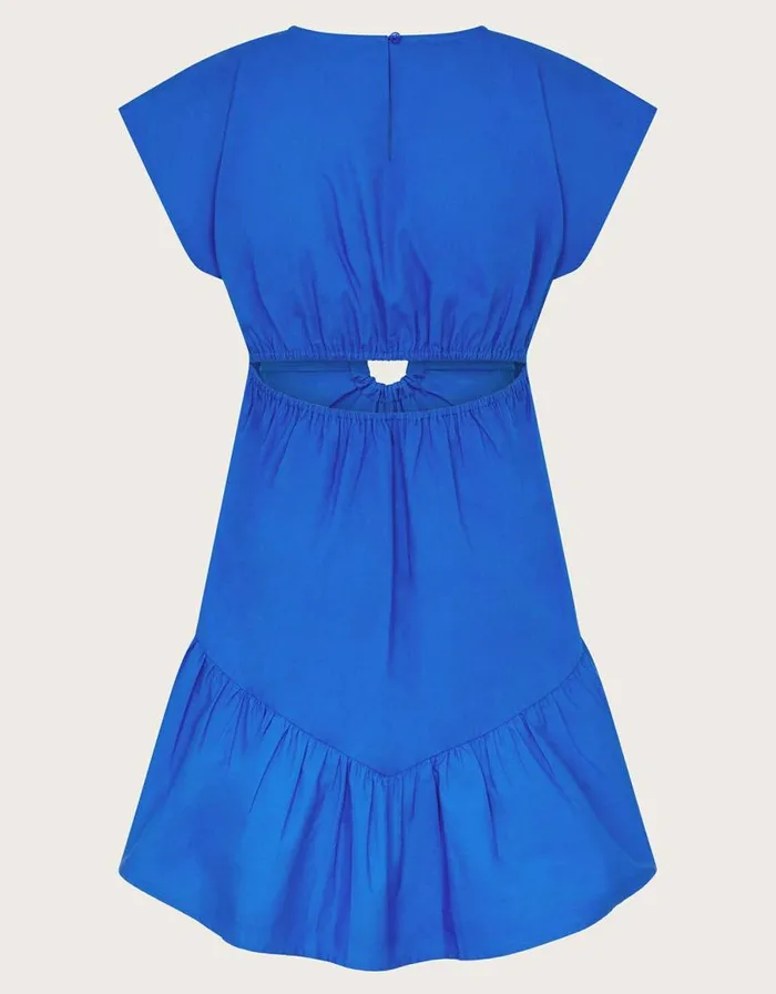 Monsoon ORing CutOut Dress Blue Children Dresses Monsoon ORing CutOut Dress Blue Children Dresses