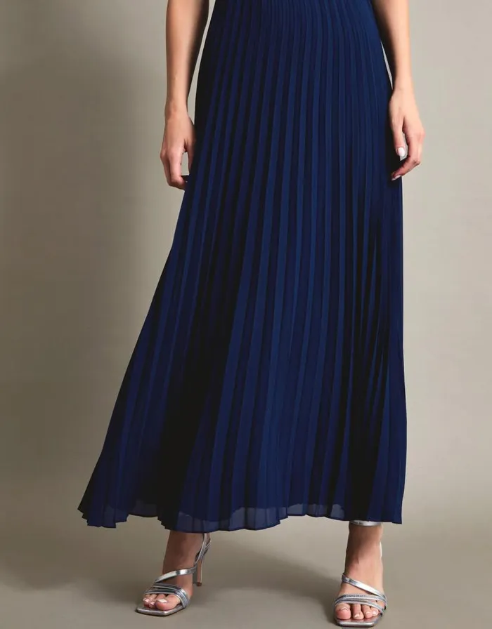 Monsoon Pippa Pleated Maxi Dress Blue Women Occasionwear Monsoon Pippa Pleated Maxi Dress Blue Women Occasionwear