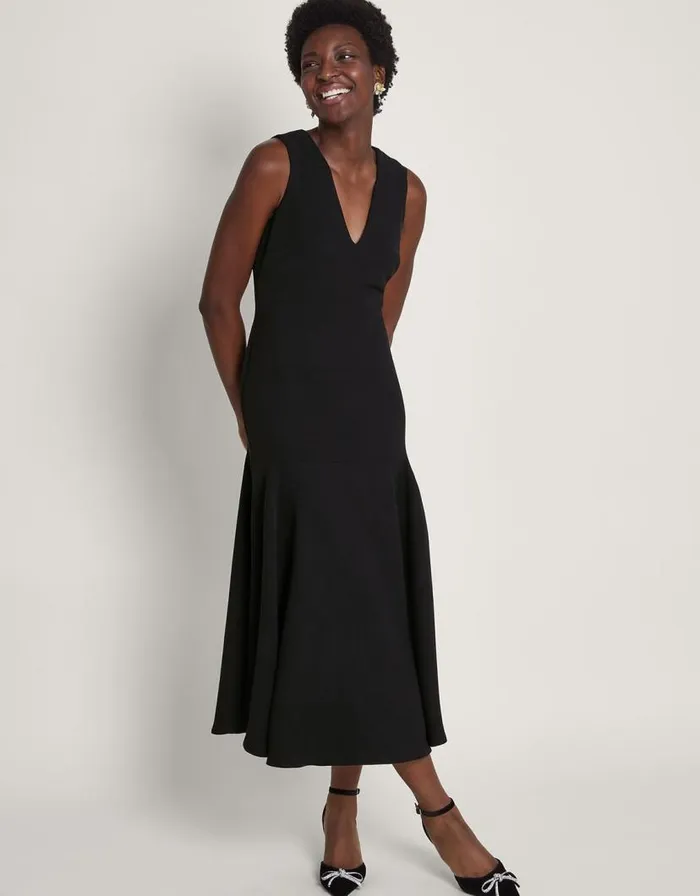 Monsoon Rylee Sleeveless Dress Black Women Occasionwear