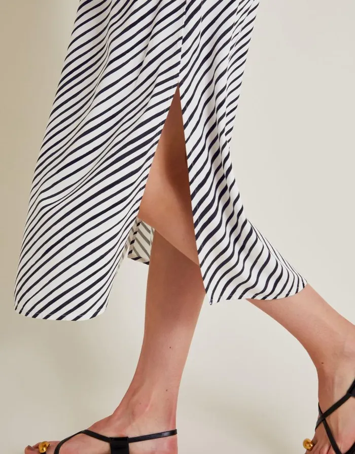 Monsoon Sabitha Stripe Midi Shirt Dress Black Women Casualwear Monsoon Sabitha Stripe Midi Shirt Dress Black Women Casualwear