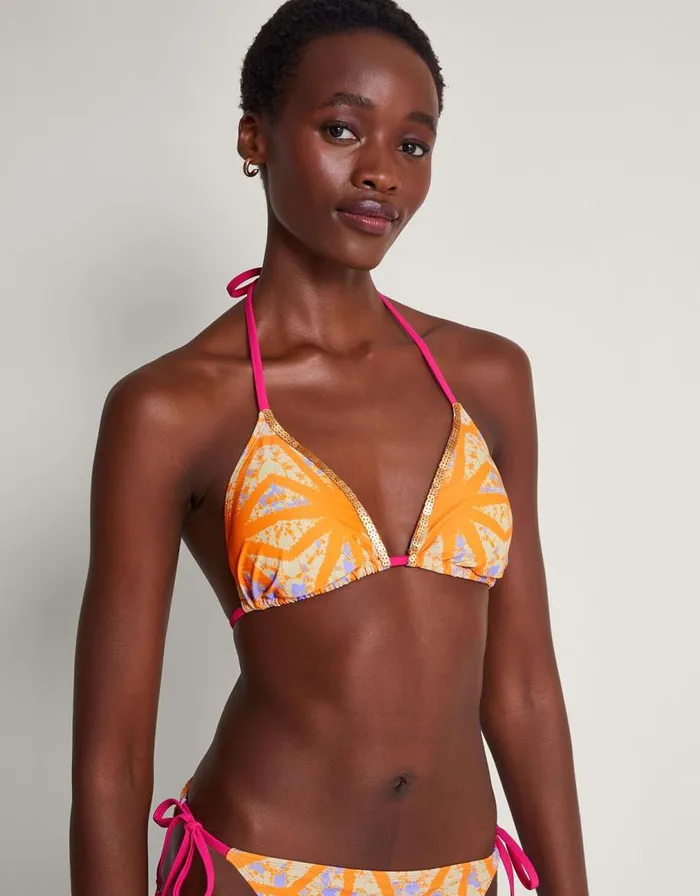 Monsoon Santiago Bikini Top Orange Women Beachwear and Swimwear