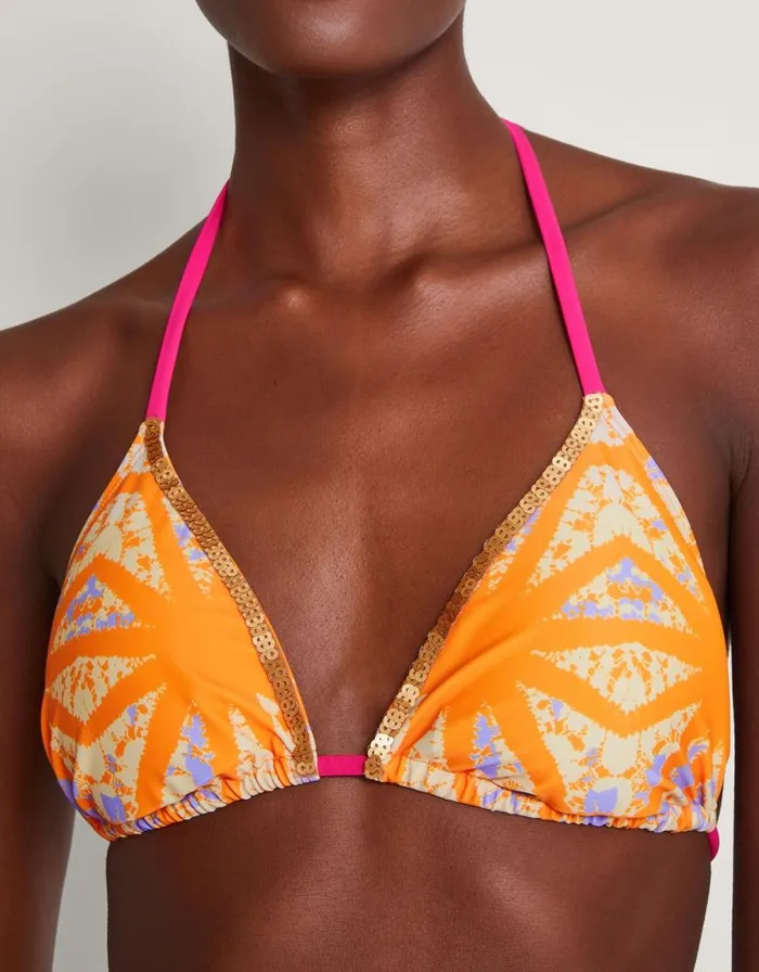 Monsoon Santiago Bikini Top Orange Women Beachwear and Swimwear Monsoon Santiago Bikini Top Orange Women Beachwear and Swimwear