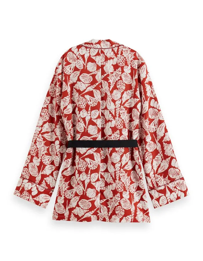 Monsoon Scotch And Soda Shell Print Tie Top Red Women Jackets Monsoon Scotch And Soda Shell Print Tie Top Red Women Jackets