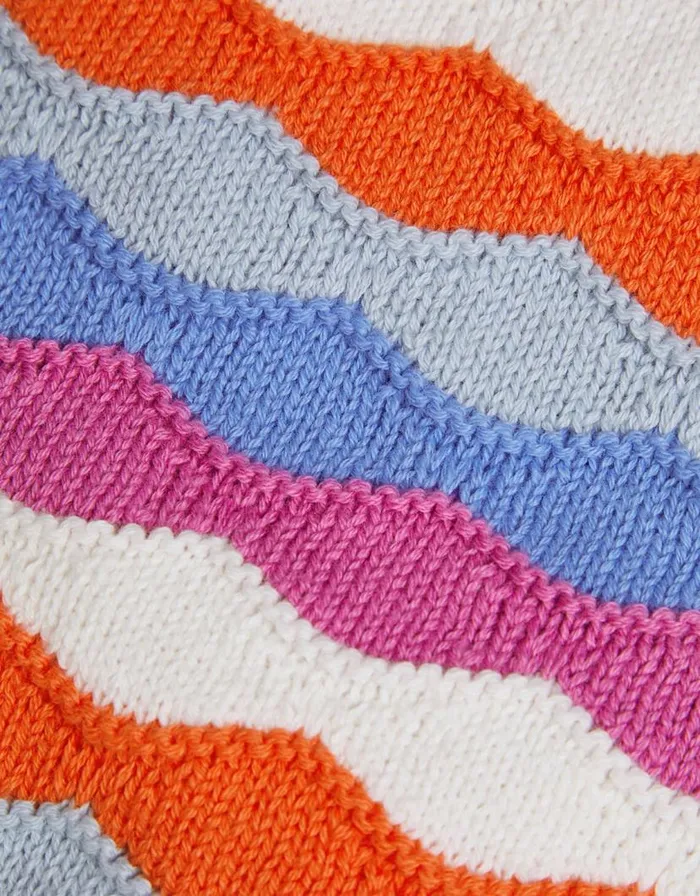 Monsoon Stripe Knit Top Multi Children Tops and Tshirts Monsoon Stripe Knit Top Multi Children Tops and Tshirts