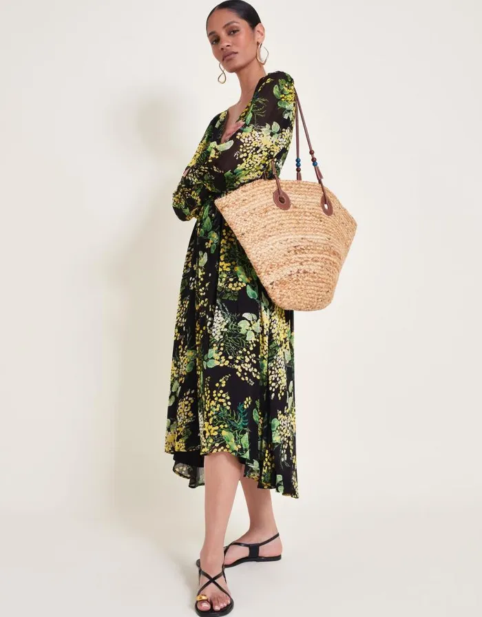 Monsoon Valeria Print Dress Black Women Occasionwear Monsoon Valeria Print Dress Black Women Occasionwear