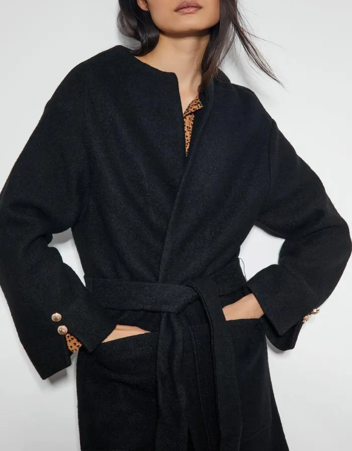 Monsoon Wendy Open Front Knit Coat Black Women Tops and Blouses Monsoon Wendy Open Front Knit Coat Black Women Tops and Blouses