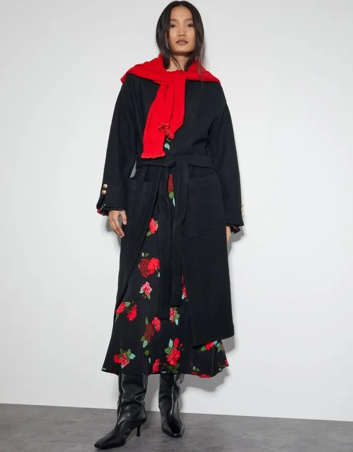 Monsoon Wendy Open Front Knit Coat Black Women Tops and Blouses Monsoon Wendy Open Front Knit Coat Black Women Tops and Blouses