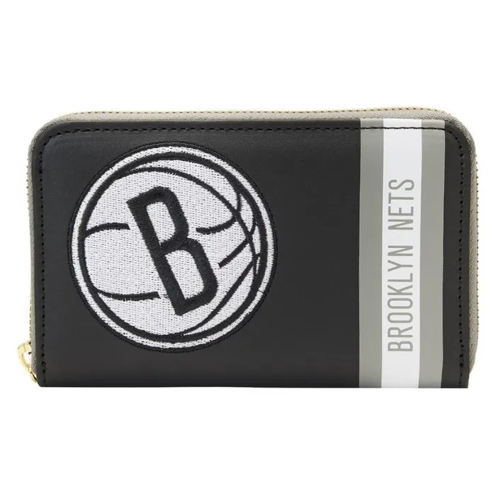 NBA Brooklyn Nets Patch Icons Zip Around Wallet Unisex Loungefly Bags and Wallets NBA Brooklyn Nets Patch Icons Zip Around Wallet Unisex Loungefly Bags and Wallets