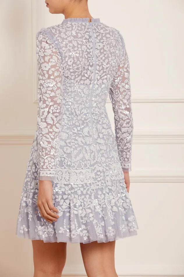 Needle and Thread Amaryllis Mini Dress Blue Women Embellished Dresses