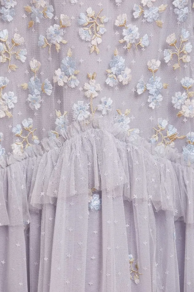 Needle and Thread Evening Primrose Ballerina Dress Blue Women Embroidered Dresses Needle and Thread Evening Primrose Ballerina Dress Blue Women Embroidered Dresses