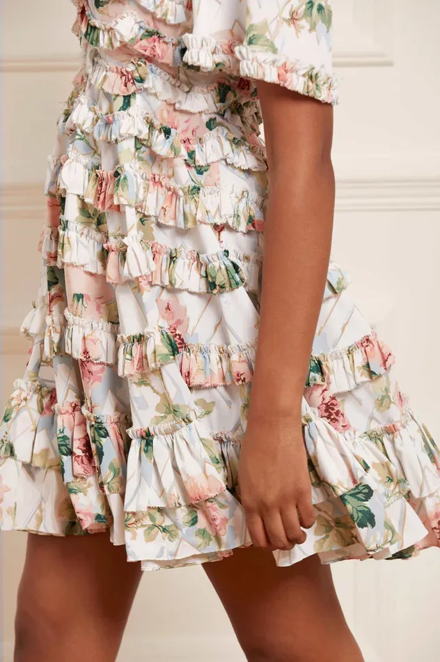Needle and Thread Harlequin Rose Crepe Mini Dress Multi Women Exclusives Needle and Thread Harlequin Rose Crepe Mini Dress Multi Women Exclusives