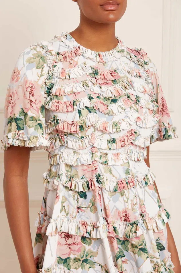 Needle and Thread Harlequin Rose Crepe Mini Dress Multi Women Exclusives Needle and Thread Harlequin Rose Crepe Mini Dress Multi Women Exclusives