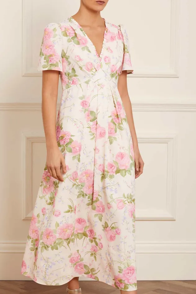 Needle and Thread Rose Bluebell VNeck Ankle Dress Multi Women Day Dresses