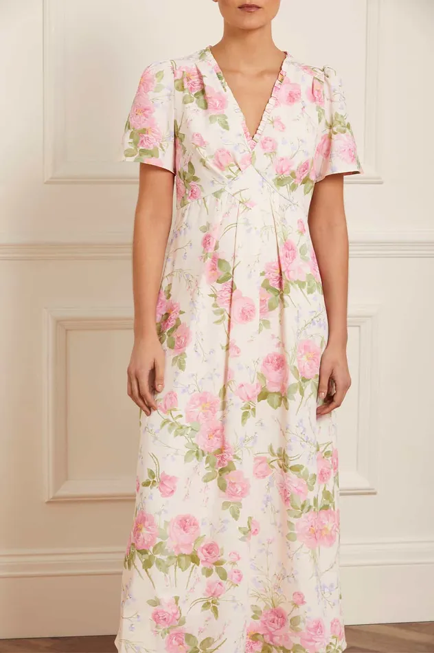 Needle and Thread Rose Bluebell VNeck Ankle Dress Multi Women Day Dresses