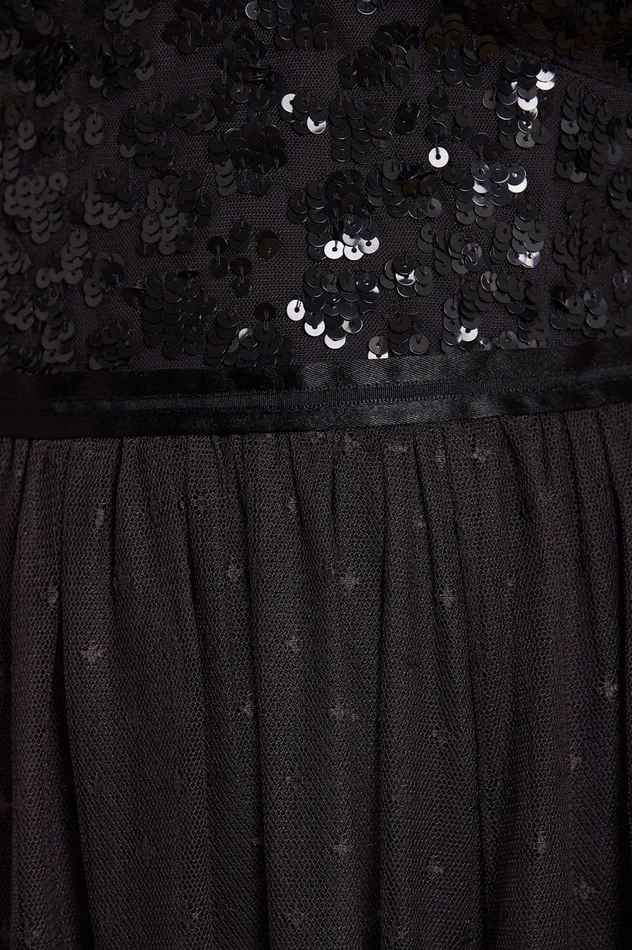 Needle and Thread Tempest Bodice Cami Ballerina Dress Black Women Exclusives