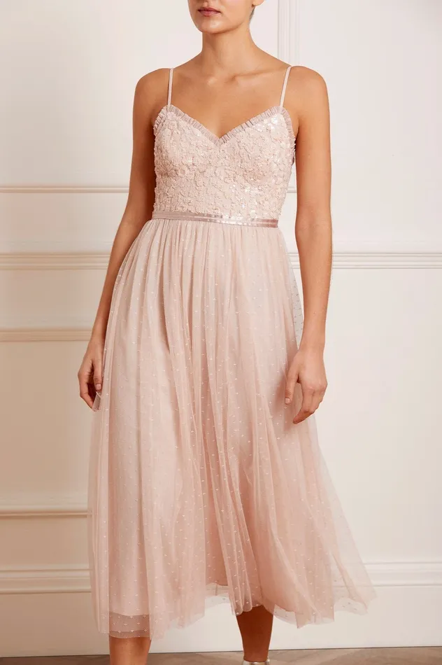 Needle and Thread Tempest Bodice Cami Ballerina Dress Pink Women Exclusives