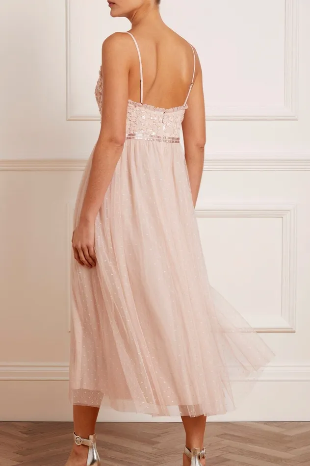 Needle and Thread Tempest Bodice Cami Ballerina Dress Pink Women Exclusives