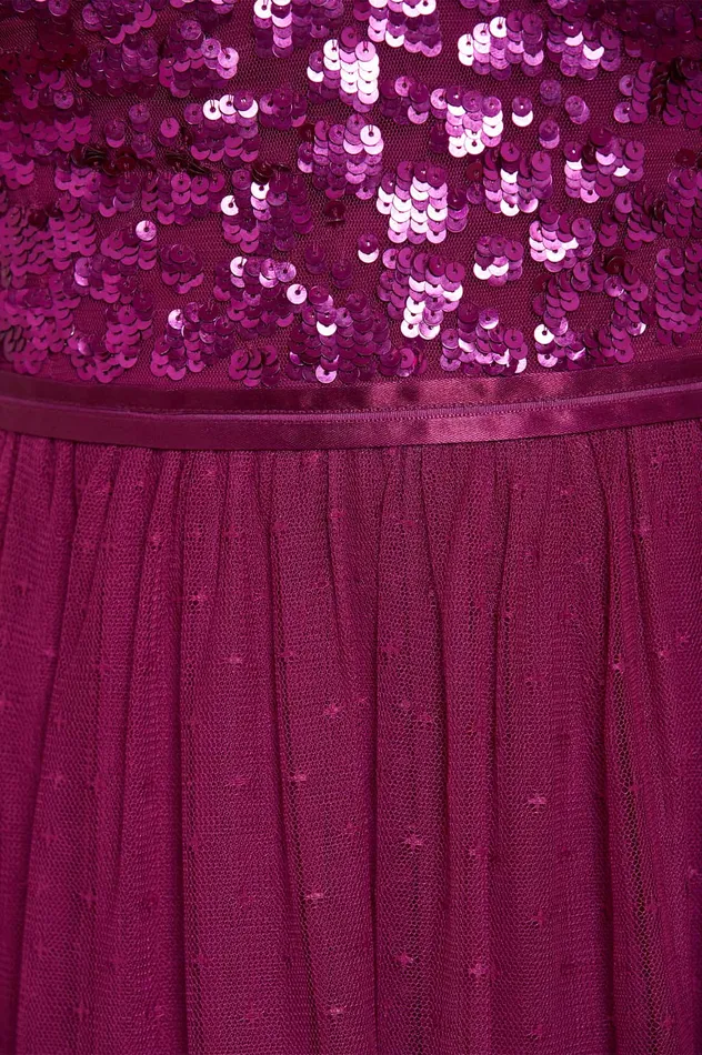 Needle and Thread Tempest Bodice Cami Ballerina Dress Purple Women Exclusives Needle and Thread Tempest Bodice Cami Ballerina Dress Purple Women Exclusives
