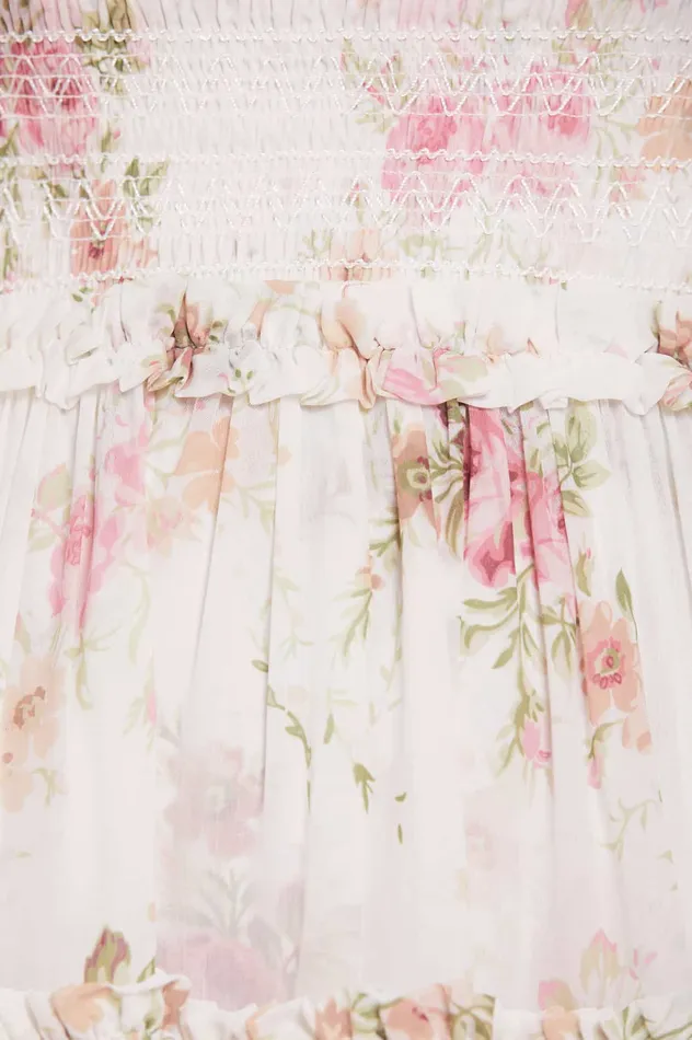 Needle and Thread Trailing Blooms Chiffon Smocked Micro Mini Dress Multi Women Printed Dresses Needle and Thread Trailing Blooms Chiffon Smocked Micro Mini Dress Multi Women Printed Dresses