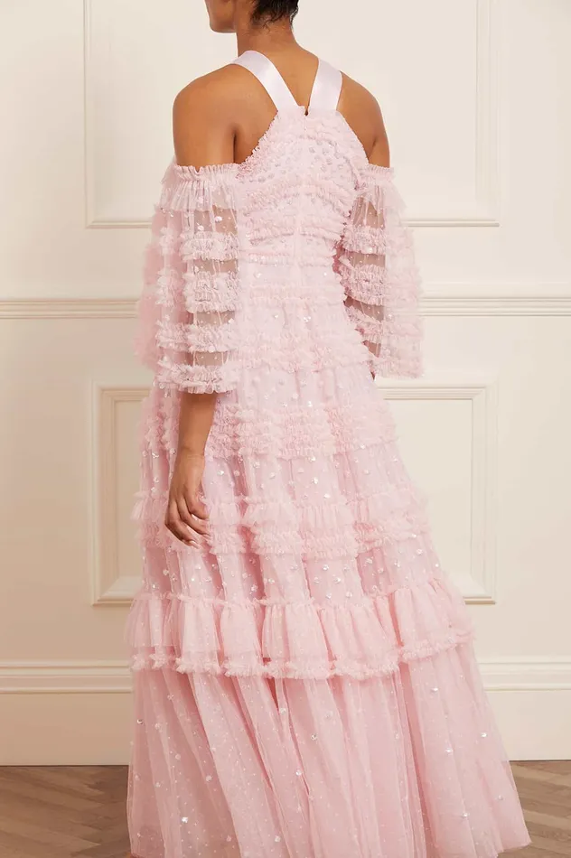 Needle and Thread Vivian Off Shoulder Gown Pink Women Embellished Dresses Needle and Thread Vivian Off Shoulder Gown Pink Women Embellished Dresses