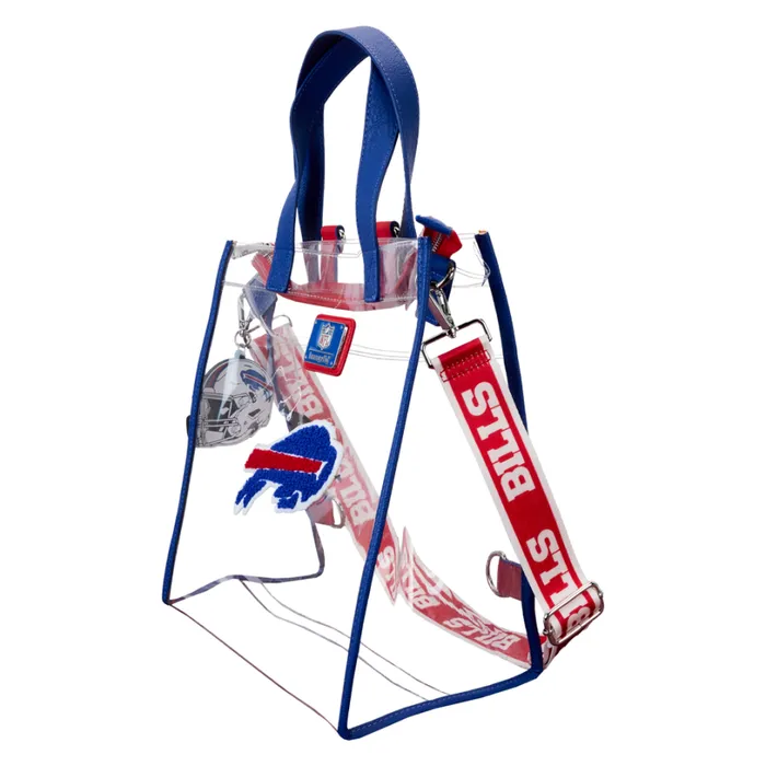 NFL Buffalo Bills Clear Convertible Backpack and Tote Bag Unisex Loungefly Backpacks
