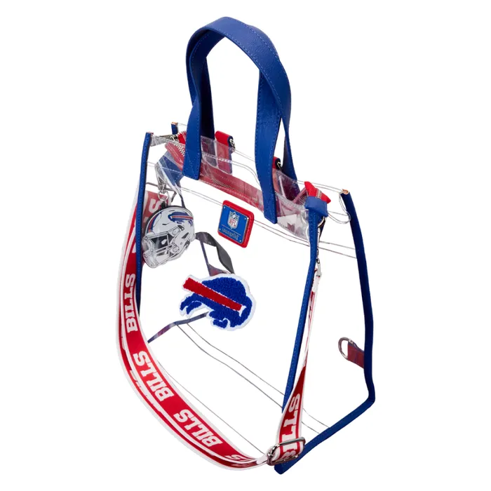 NFL Buffalo Bills Clear Convertible Backpack and Tote Bag Unisex Loungefly Backpacks