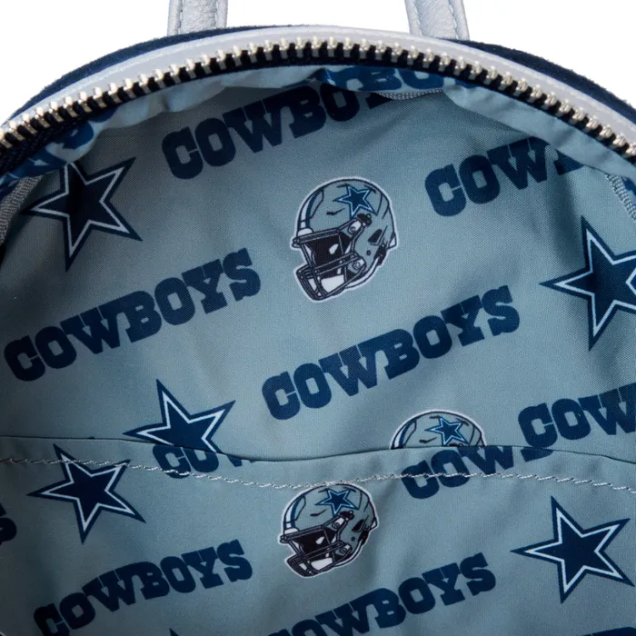 NFL Dallas Cowboys Varsity Mini Backpack Unisex Loungefly Backpacks