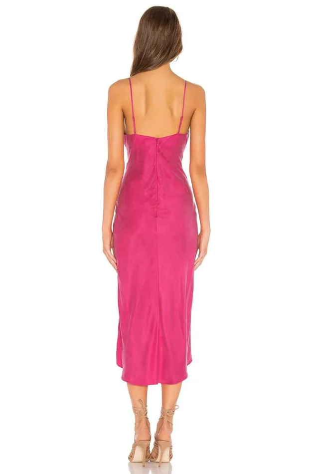 Noah Wrap Dress Hot Pink Women Lovers and Friends Dresses