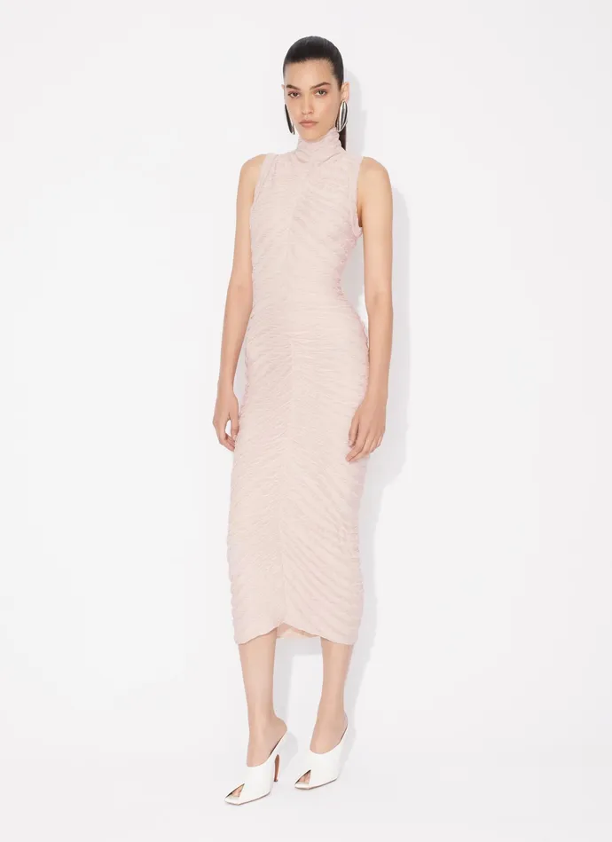 Nude SHEER SCULPTING BODYCON DRESS Women Alaa Dresses