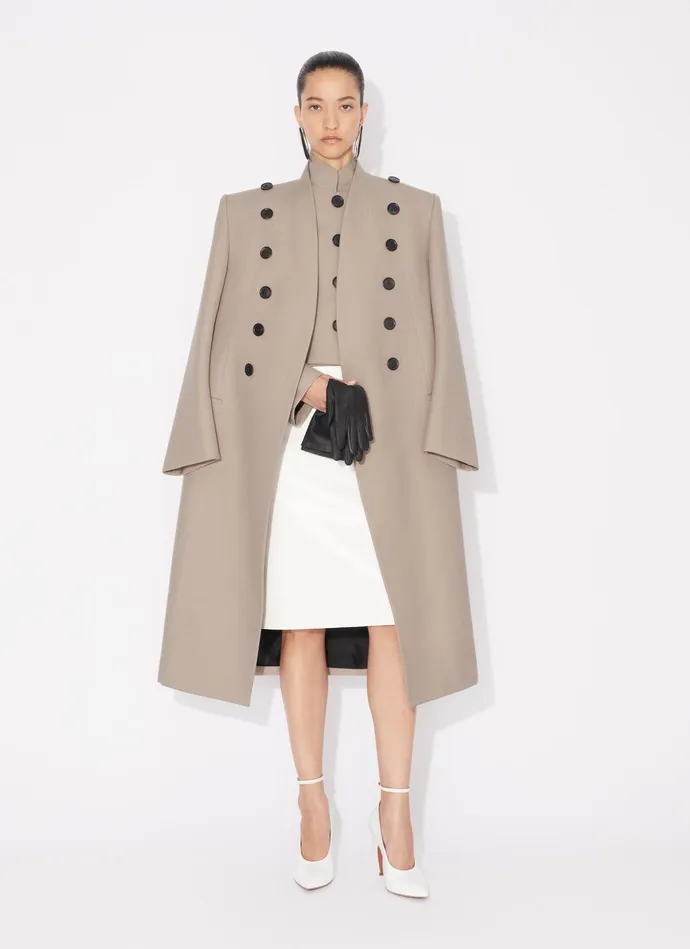 Nude WOOL LARGE COAT Women Alaa Coats and Jackets