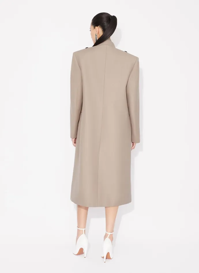 Nude WOOL LARGE COAT Women Alaa Coats and Jackets