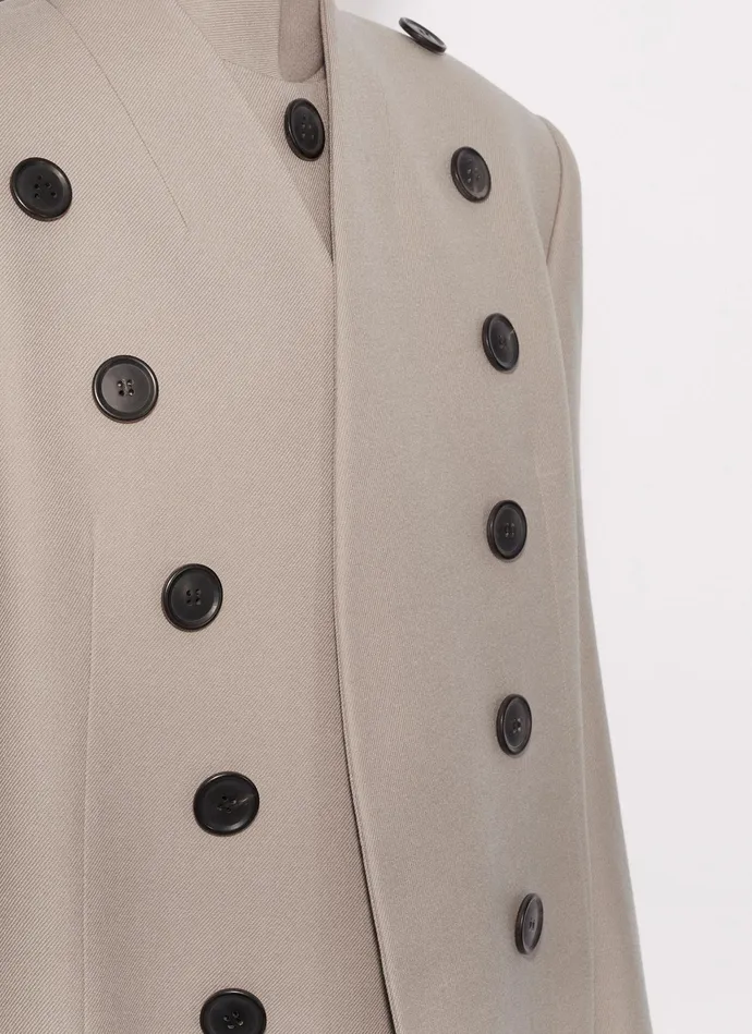 Nude WOOL LARGE COAT Women Alaa Coats and Jackets