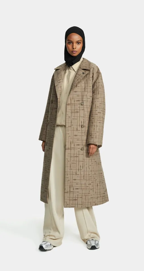 Oxford Beige Rashawn Long Jacket Women Daily Paper Jackets