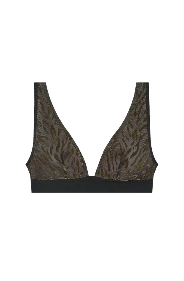 Pain De Sucre Wireless Bras Women Sacia BlackKhaki Blackkhaki