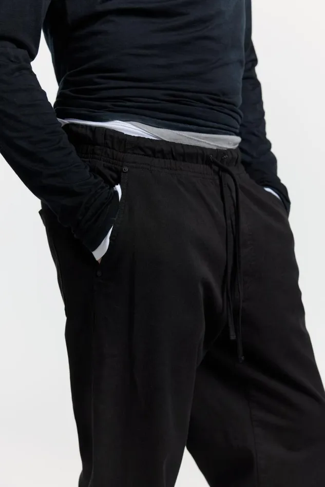 Pants Men COTTON CITIZEN Relaxed Pant Jet Black Pants Men COTTON CITIZEN Relaxed Pant Jet Black