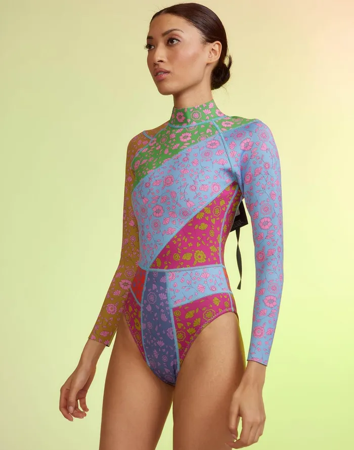 Patchwork Wetsuit 8211 Frlmu Women Cynthia Rowley Surf and Swim