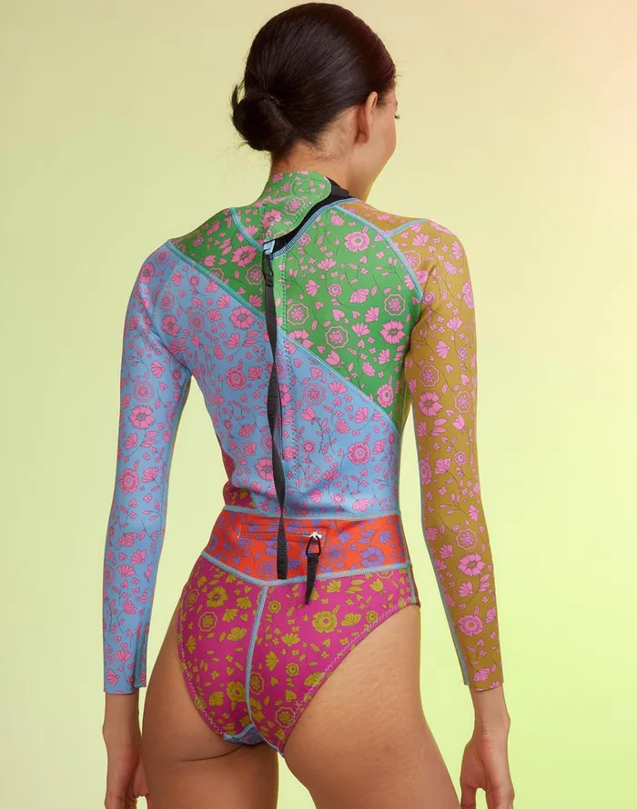 Patchwork Wetsuit 8211 Frlmu Women Cynthia Rowley Surf and Swim