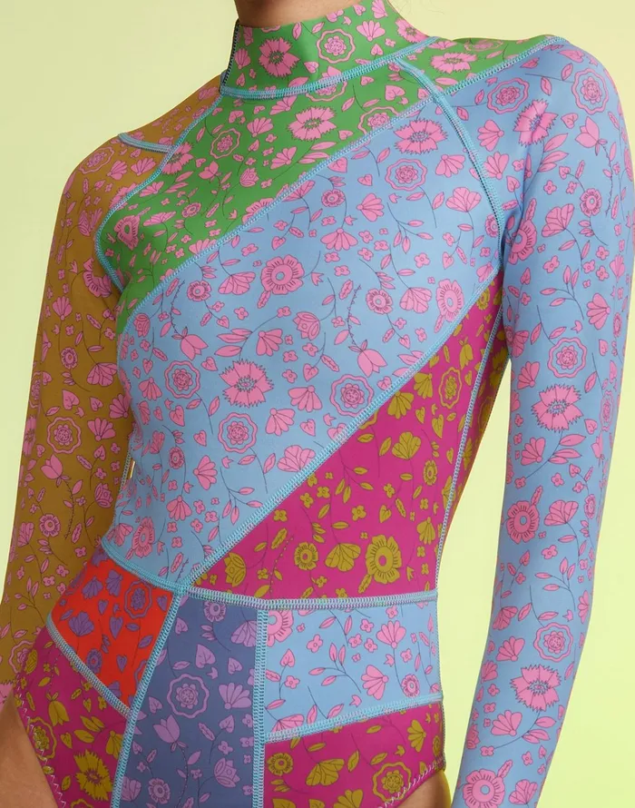 Patchwork Wetsuit 8211 Frlmu Women Cynthia Rowley Surf and Swim