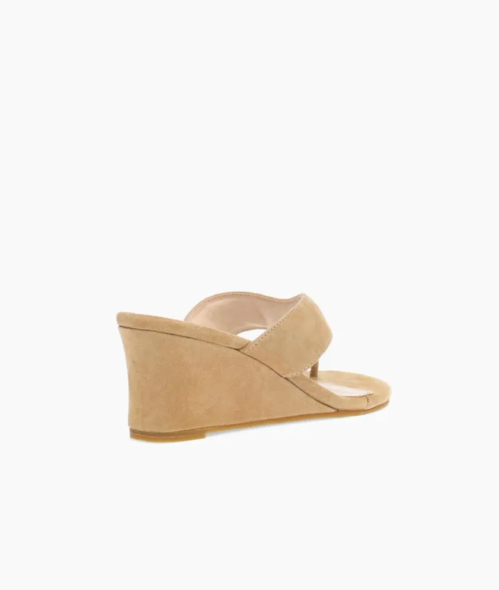 Pelle Moda Abi Wedge 8211 Latte Latte Kid Suede Women Sandals Pelle Moda Abi Wedge 8211 Latte Latte Kid Suede Women Sandals