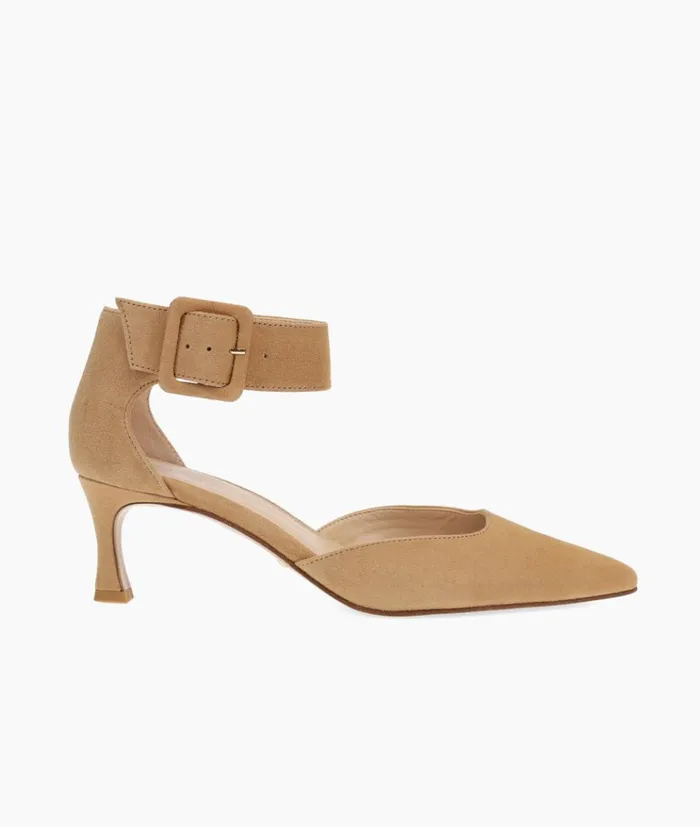 Pelle Moda Ciann Low Heel 8211 Latte Latte Kid Suede Women Low Heels