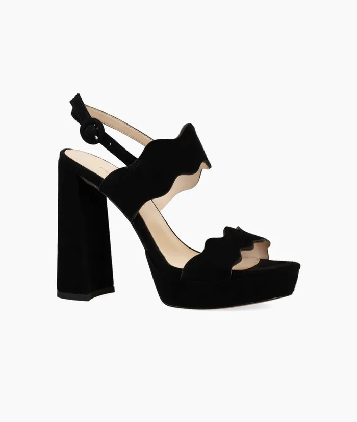 Pelle Moda Gavi Platform 8211 Black Black Kid Suede Women High Heels Pelle Moda Gavi Platform 8211 Black Black Kid Suede Women High Heels