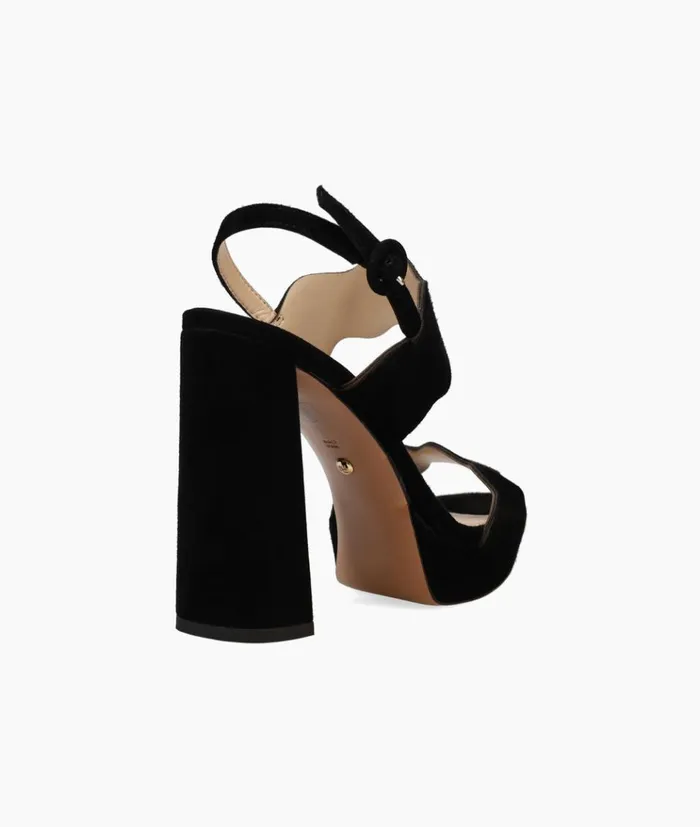 Pelle Moda Gavi Platform 8211 Black Black Kid Suede Women High Heels Pelle Moda Gavi Platform 8211 Black Black Kid Suede Women High Heels