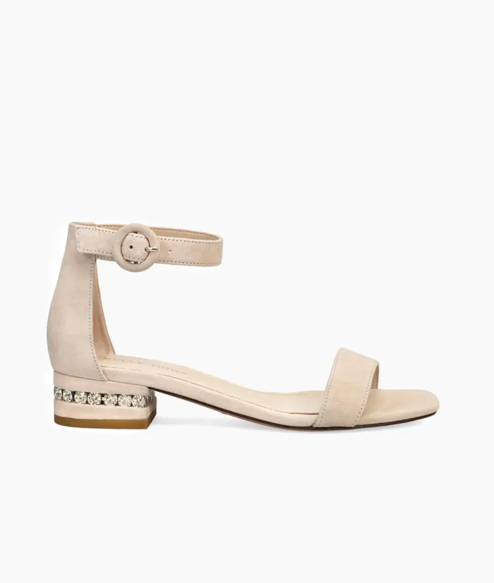 Pelle Moda Nita Sandal 8211 Beige Beige Kid Suede Women Sandals