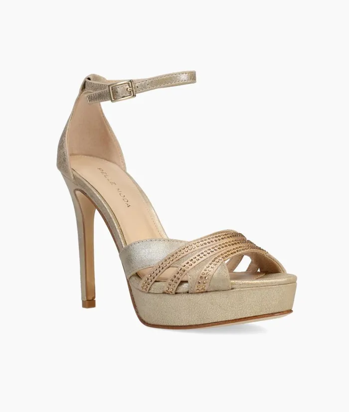 Pelle Moda Olwyn Platform 8211 Platinum Gold Platinum Gold SatinMetallic Suede Women Platforms Pelle Moda Olwyn Platform 8211 Platinum Gold Platinum Gold SatinMetallic Suede Women Platforms