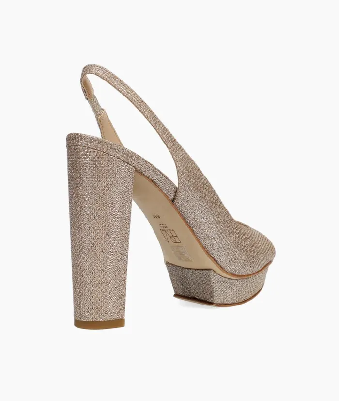 Pelle Moda Palma 2 Platform 8211 Gold Platinum Gold Metallic Textile Women High Heels Pelle Moda Palma 2 Platform 8211 Gold Platinum Gold Metallic Textile Women High Heels